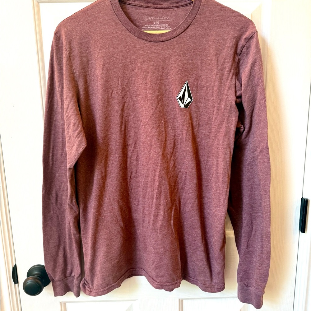 Volcom Burgundy Long Sleeve Tee